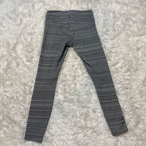 Athleta Chatarunga Leggings Heather Black Stripe Size Small Activewear - Picture 8 of 9